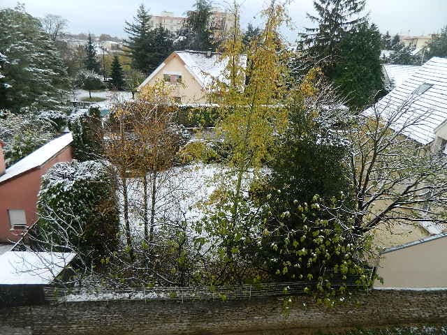Vue  hivernale depuis la terrasse