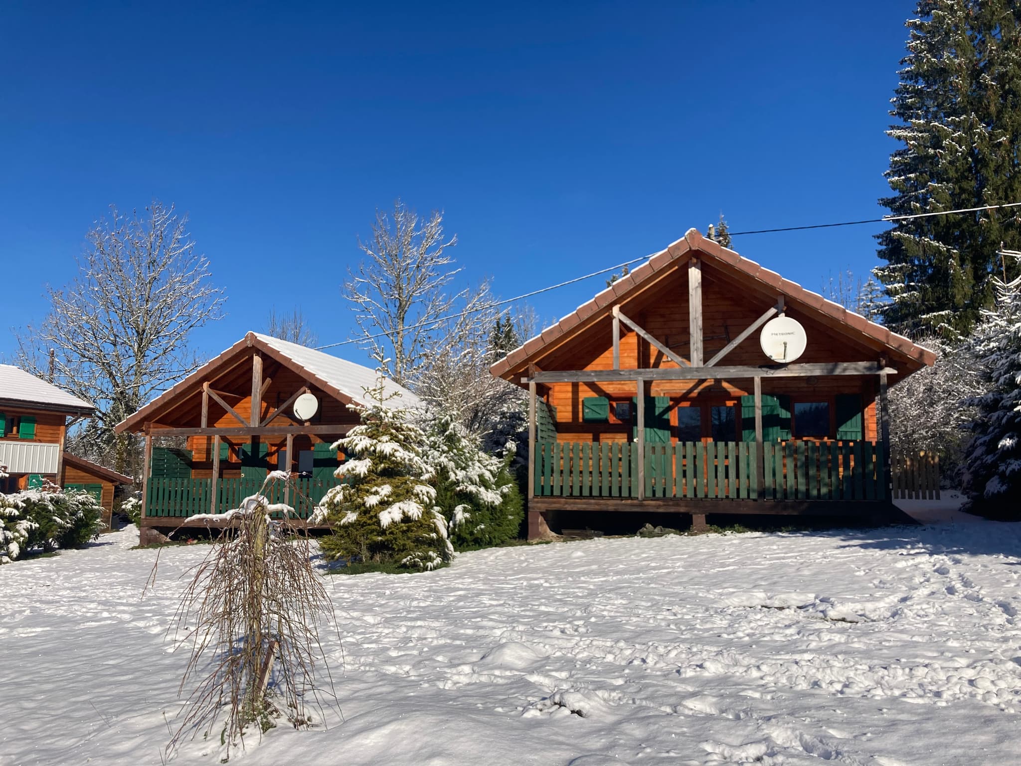 Extérieur chalet neige