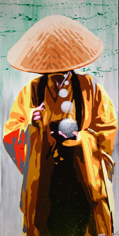 Moine mendiant du Japon