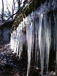 grotte en hiver