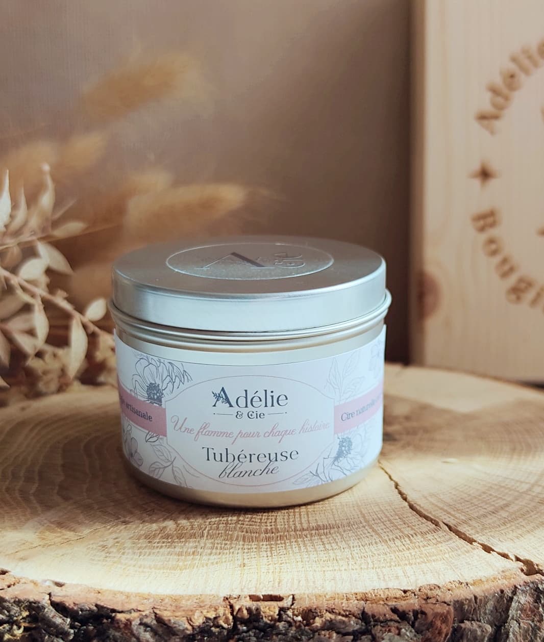 bougie parfumée tubéreuse blanche