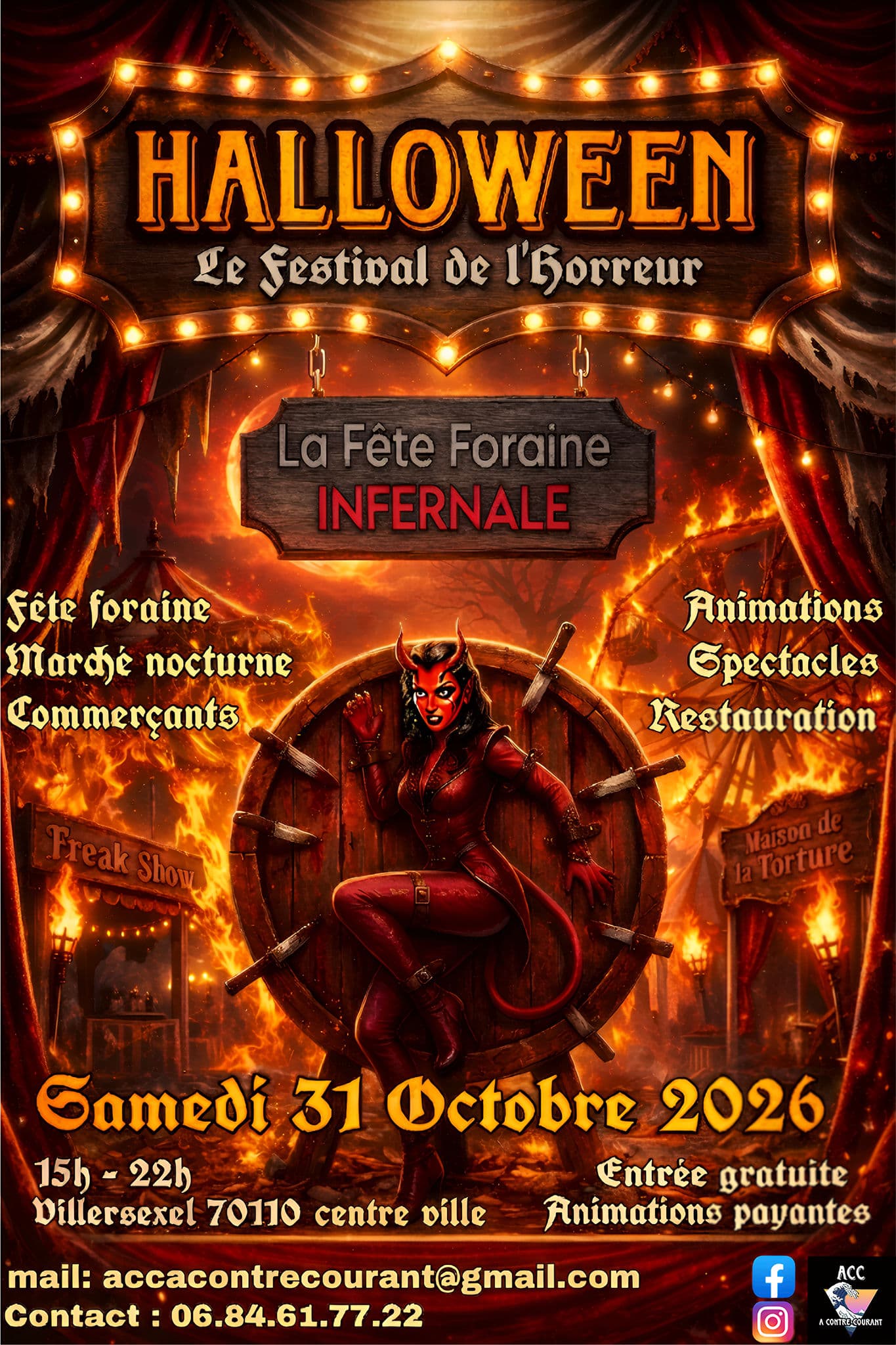 festival horreur VILLERSEXEL 31 octobre