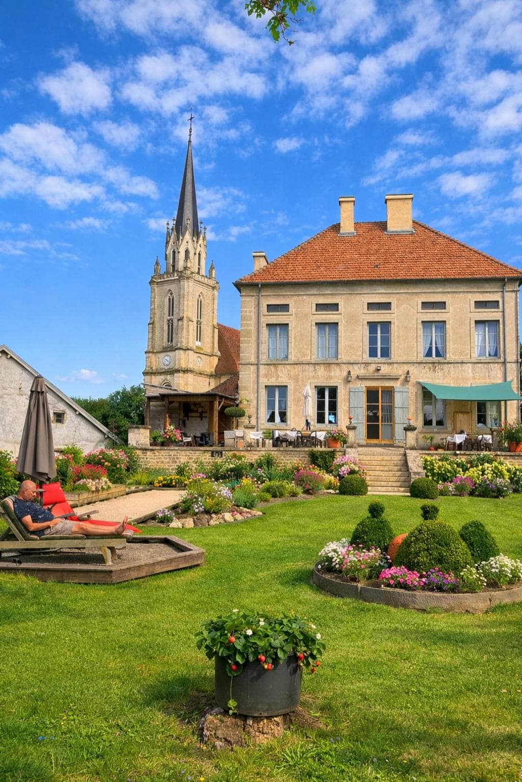 maison vue du jardin