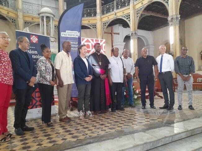 Visite de l'église Saint-Pierre et Saint-Paul et de son chantier de réhabilitation.
