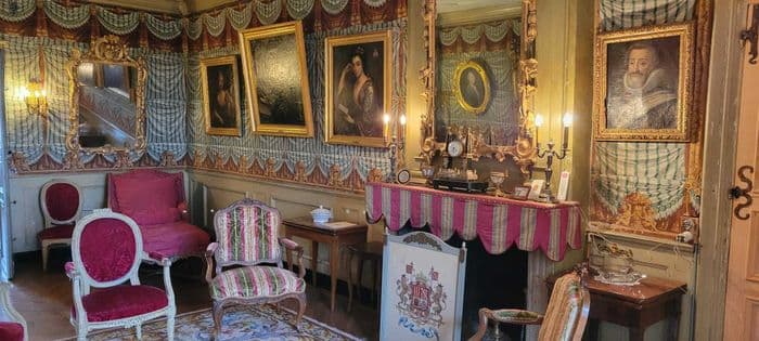 Visite des salons du Château du Thiolent