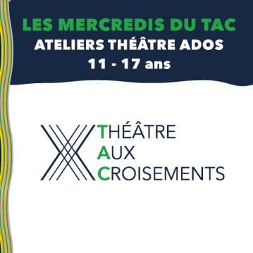 Ateliers annuels de théâtre
Ados 11-17 ans