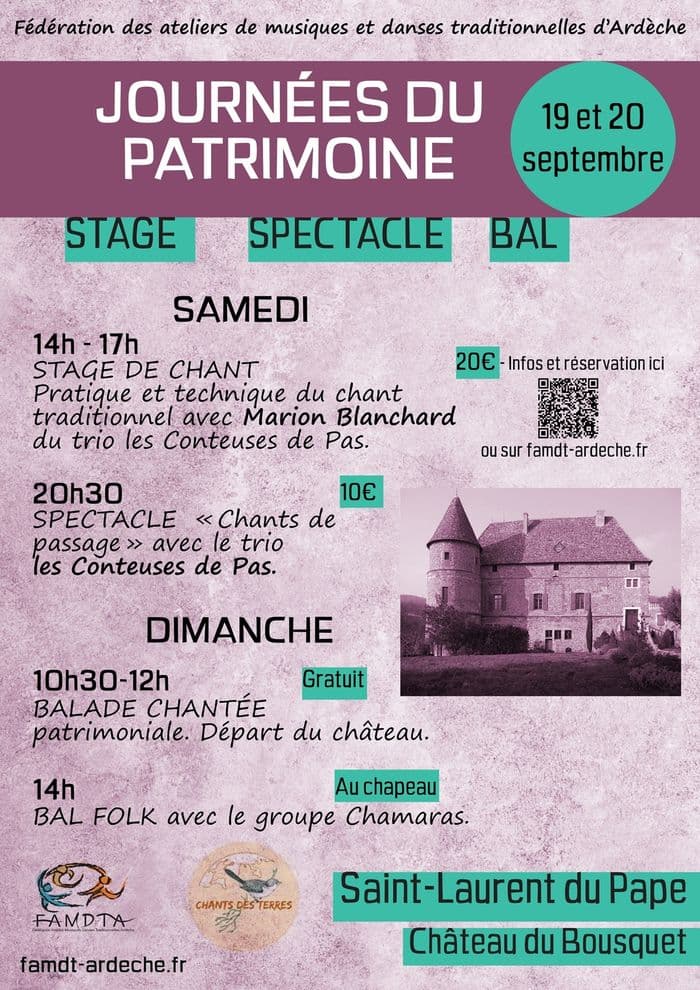 Chants traditionnels au château du Bousquet de Saint-Laurent-du-Pape