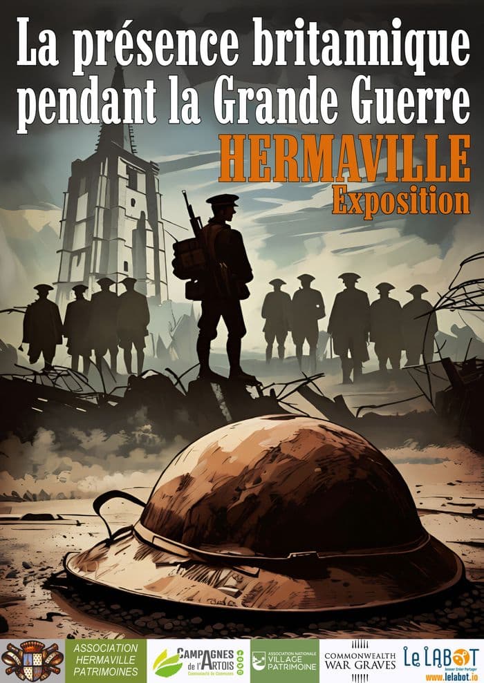 Exposition photos "la présence britannique à Hermaville en 1917"