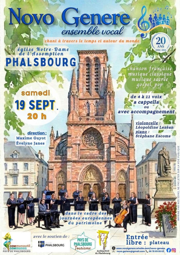 Concert de l'ensemble vocal Novo Genere