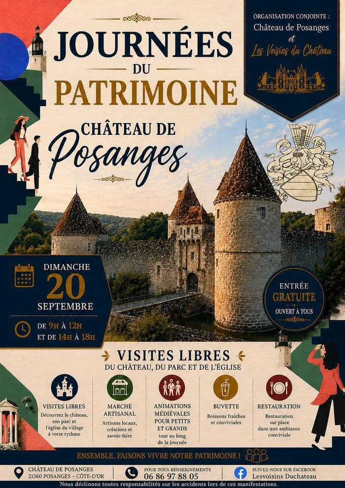 Ouverture du Château et de l'église de Posanges