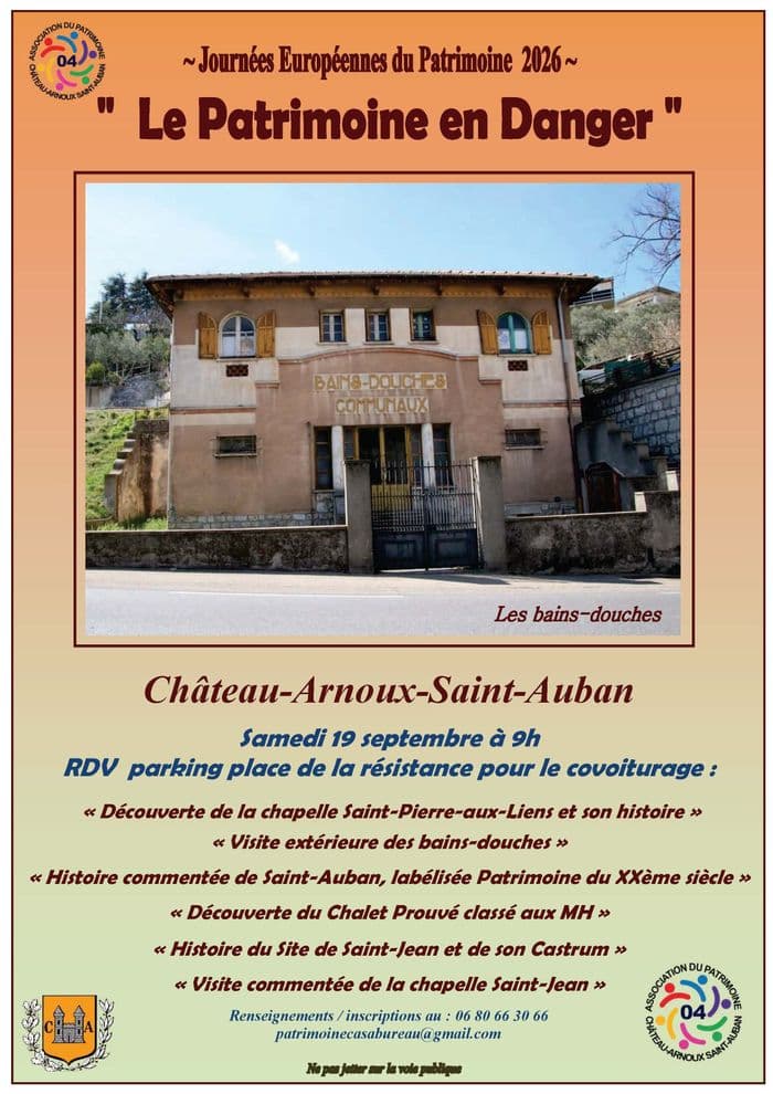 Patrimoine en danger commune de Château-Arnoux Saint-Auban