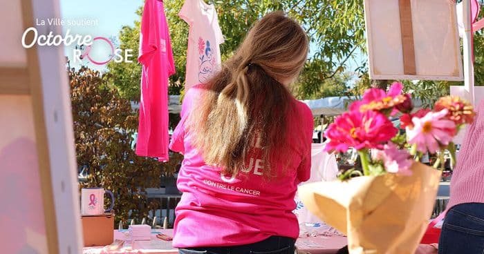 Octobre rose s’invite sur le marché municipal