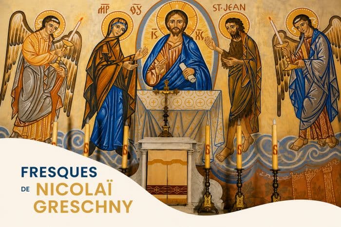 Découvrir les fresques de l'église Sainte-Colombe