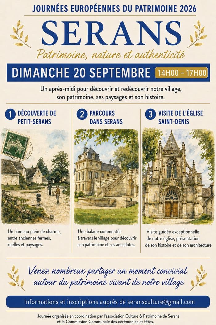 Visite guidée du village de Serans