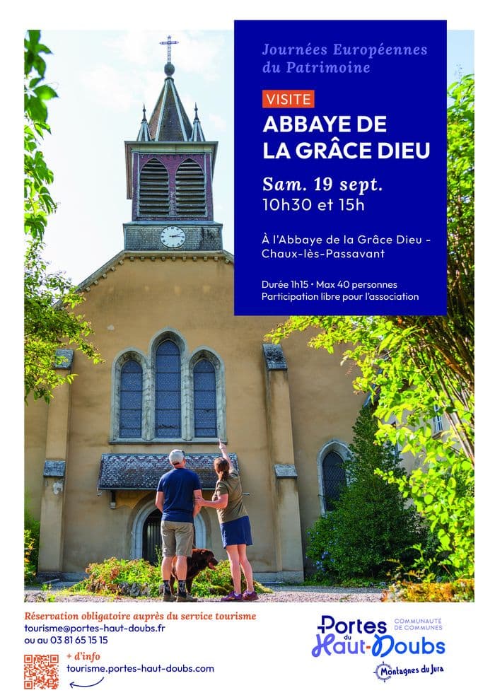 Visite abbaye de la Grâce Dieu