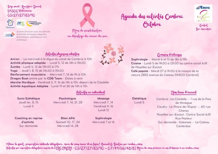 Mois de sensibilisation au dépistage du cancer du sein 🩷🎀