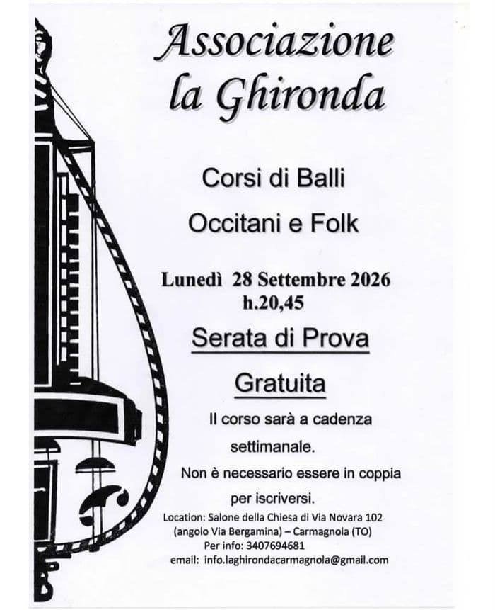 Serata di Prova Gratuita corsi