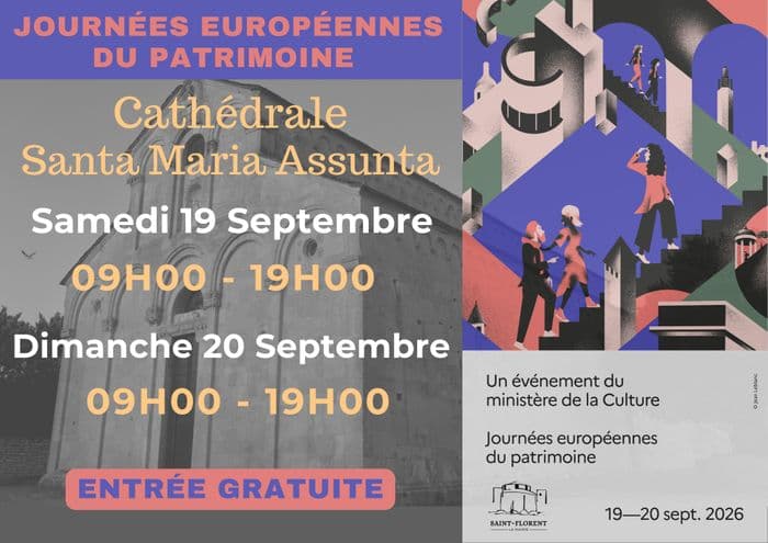 Viste de la cathédrale Santa Maria Assunta à Saint-Florent