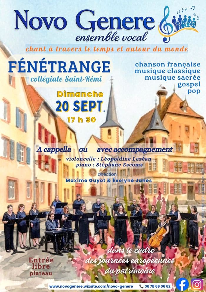 Concert de l'ensemble vocal Novo Genere