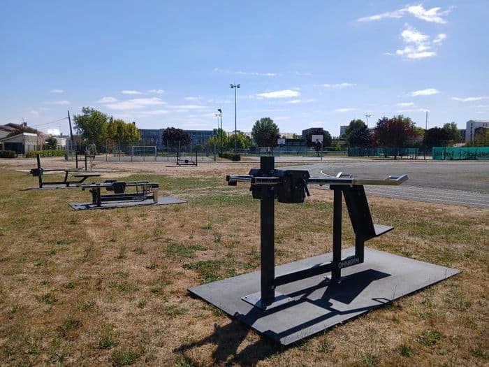 Appareils de musculation au Stade Charles Martin