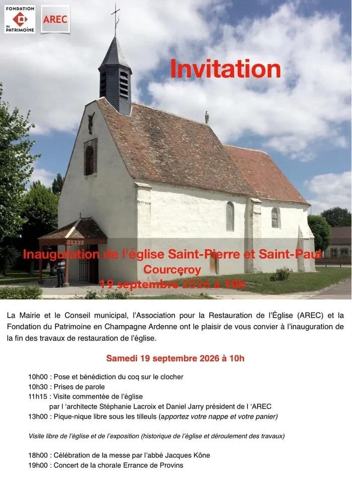 Inauguration de l'église Saint-Pierre-et-Saint-Paul (fin des travaux de restauration)