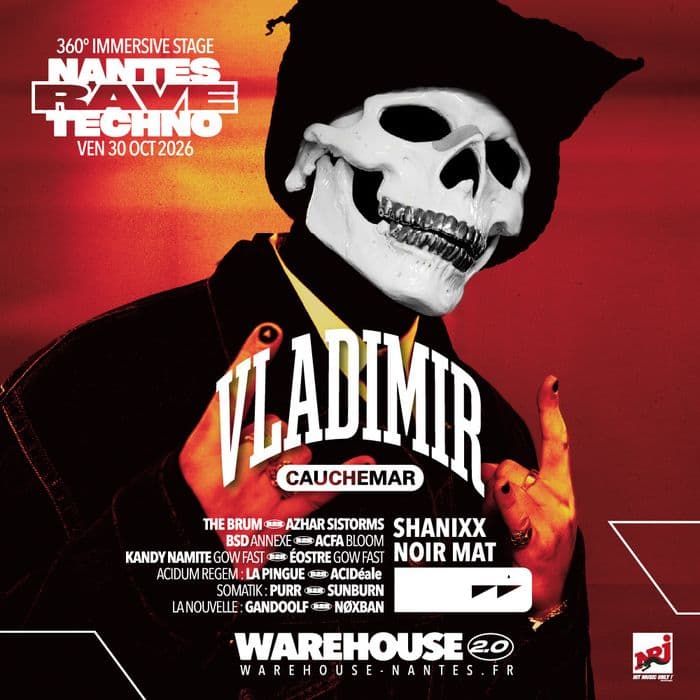 Nantes Rave Techno W/ Vladimir Cauchemar, Shanixx, Noir Mat & More