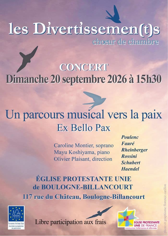 Concert par le chœur de chambre Les Divertissements
