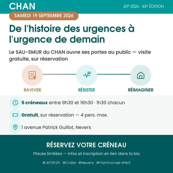 De l'histoire des urgences à l'urgence de demain - Découvrez le SAU-SMUR du Centre Hospitalier de l'Agglomération de Nevers