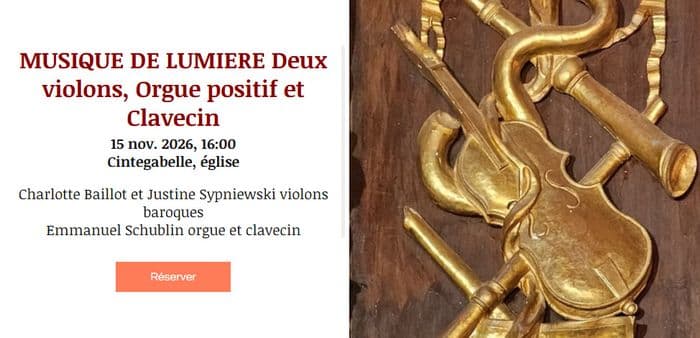 MUSIQUE DE LUMIERE Deux violons et Orgue I Cintegabelle