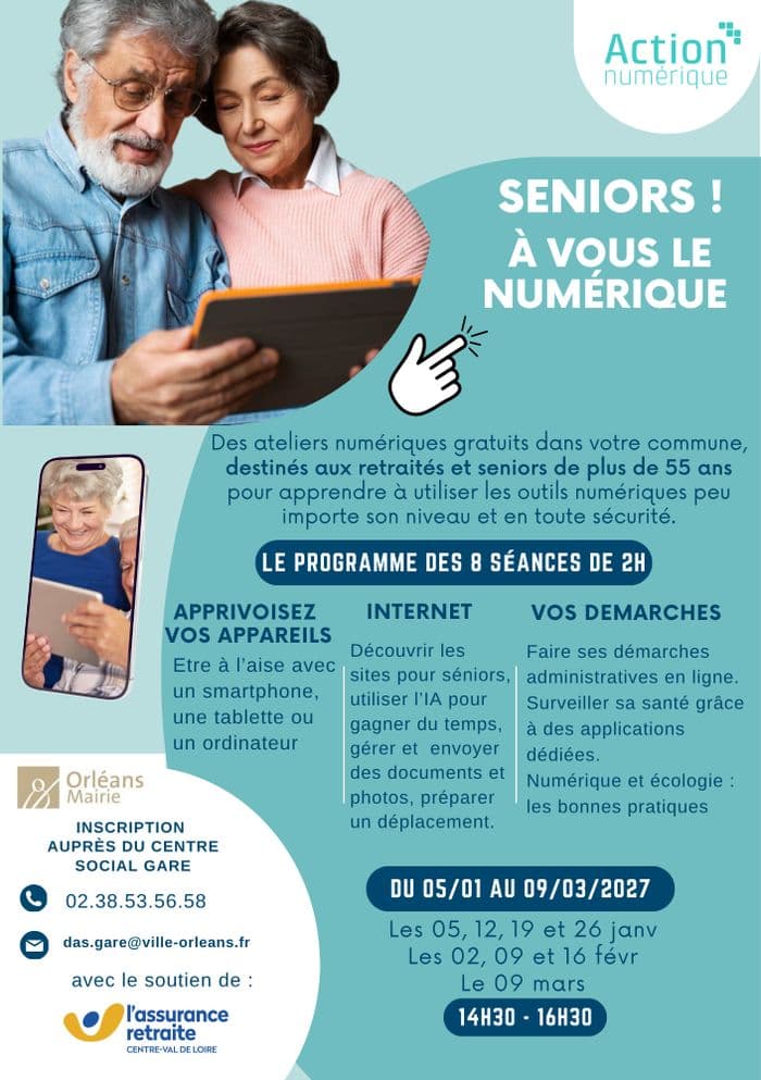 A vous le Numérique Seniors ! à Orléans