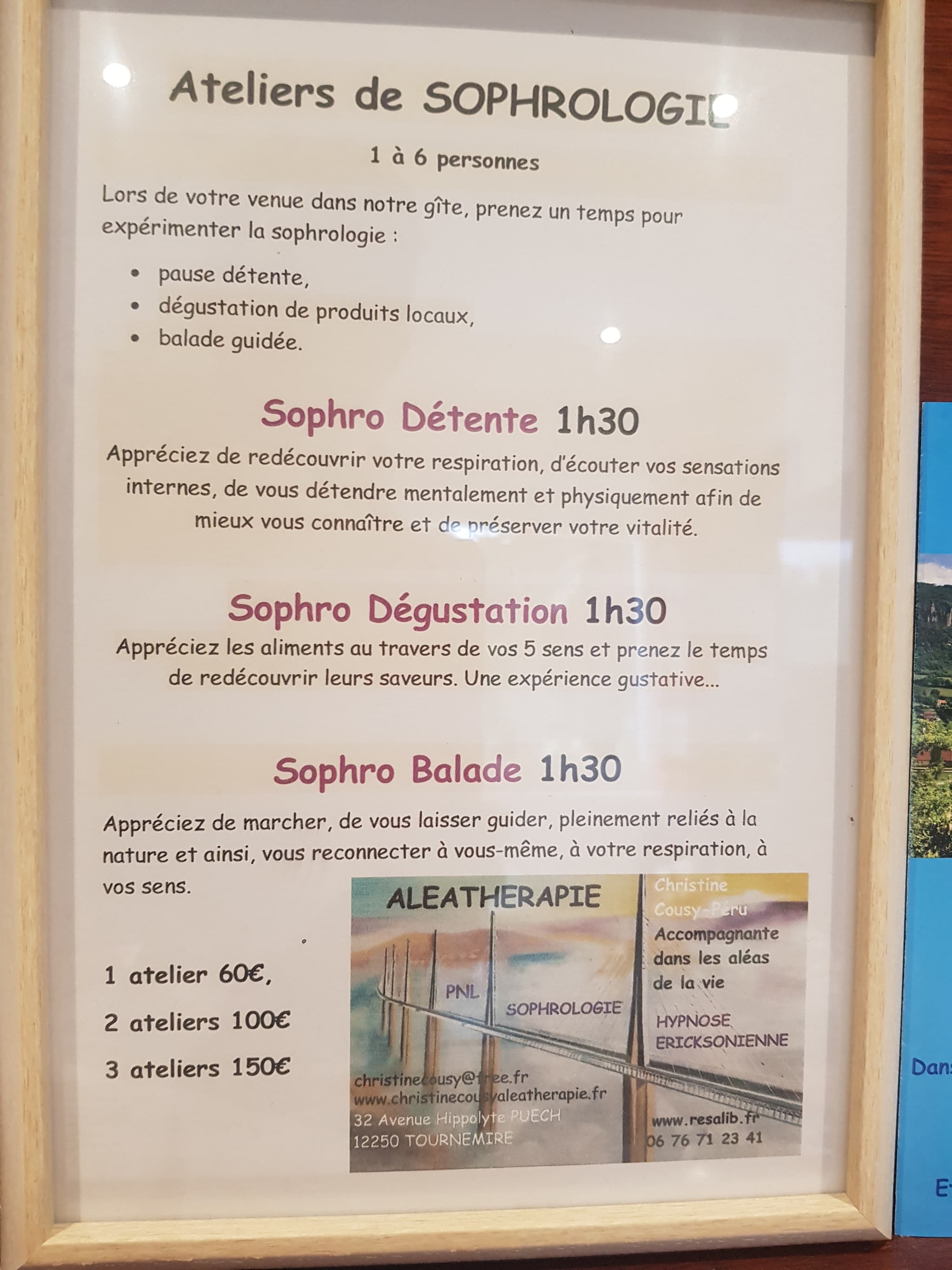 Prestation Sophrologie