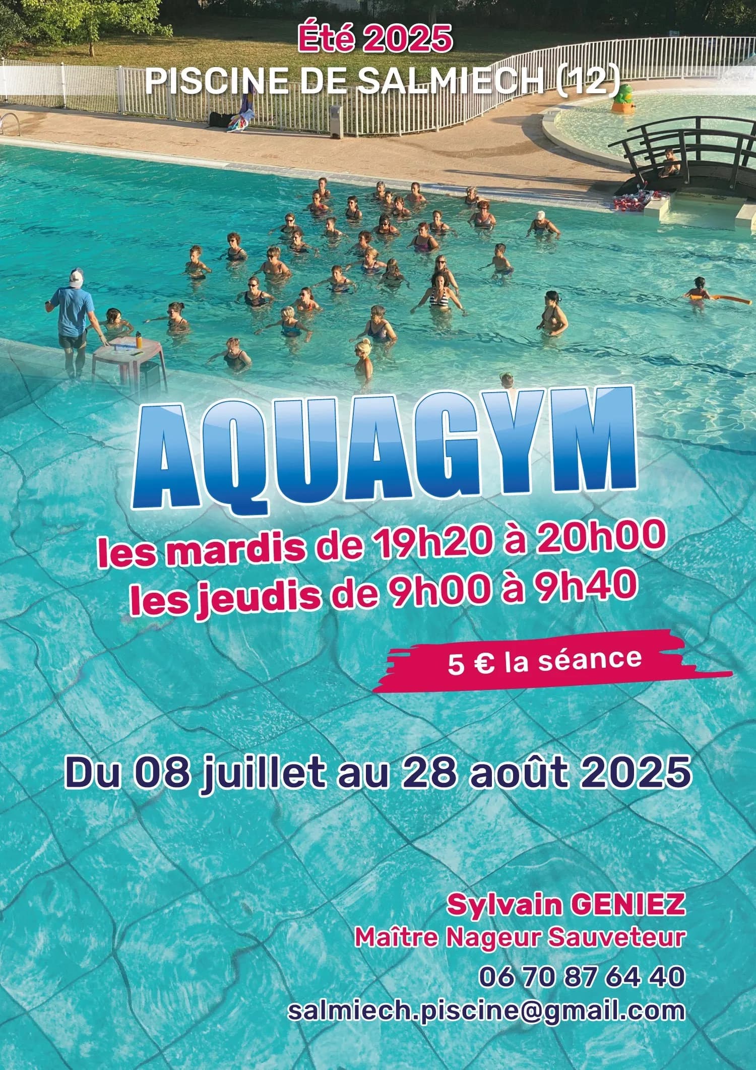 Aquagym à la piscine de Salmiech 2025