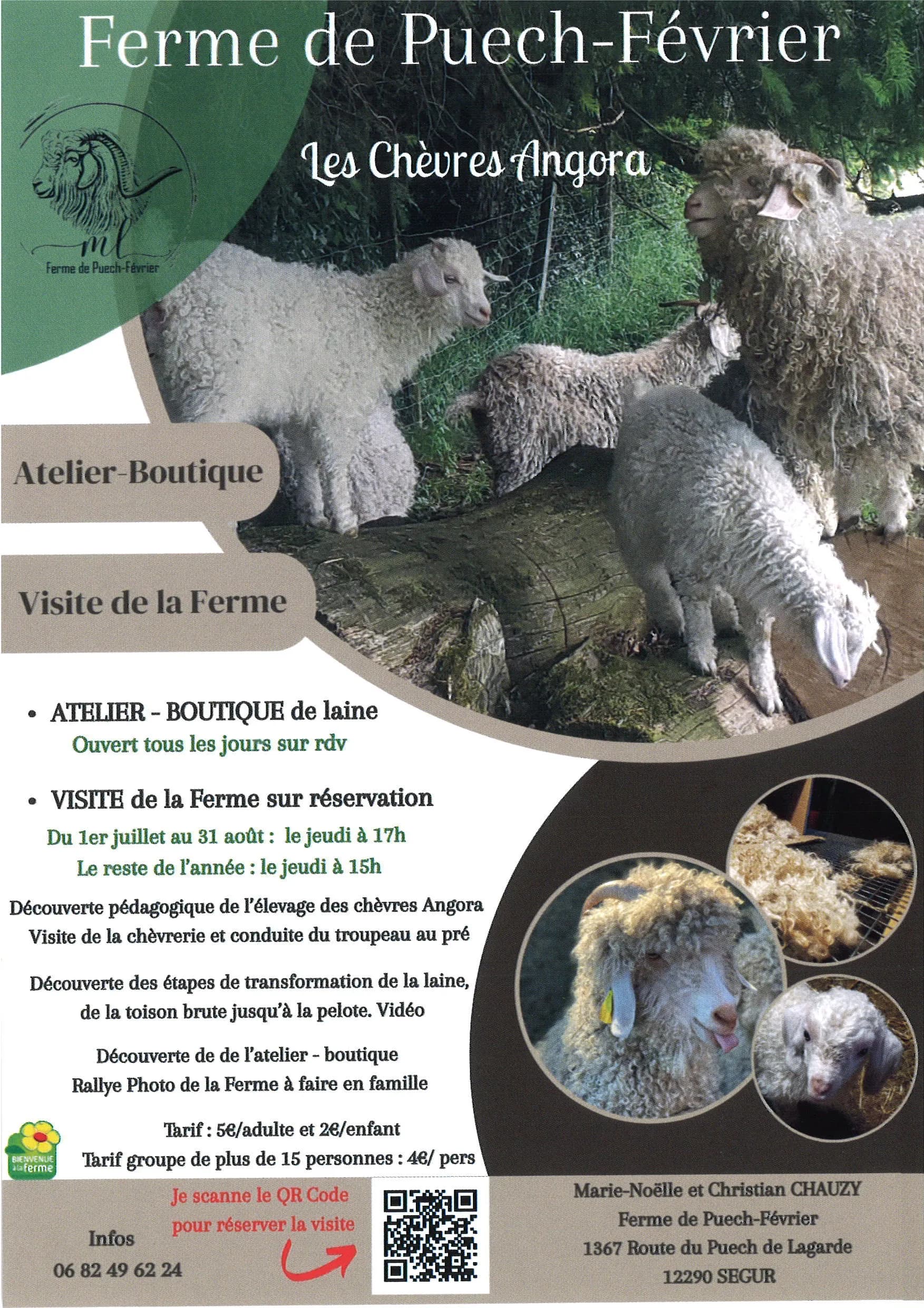 VISITES à la ferme le Puech Février