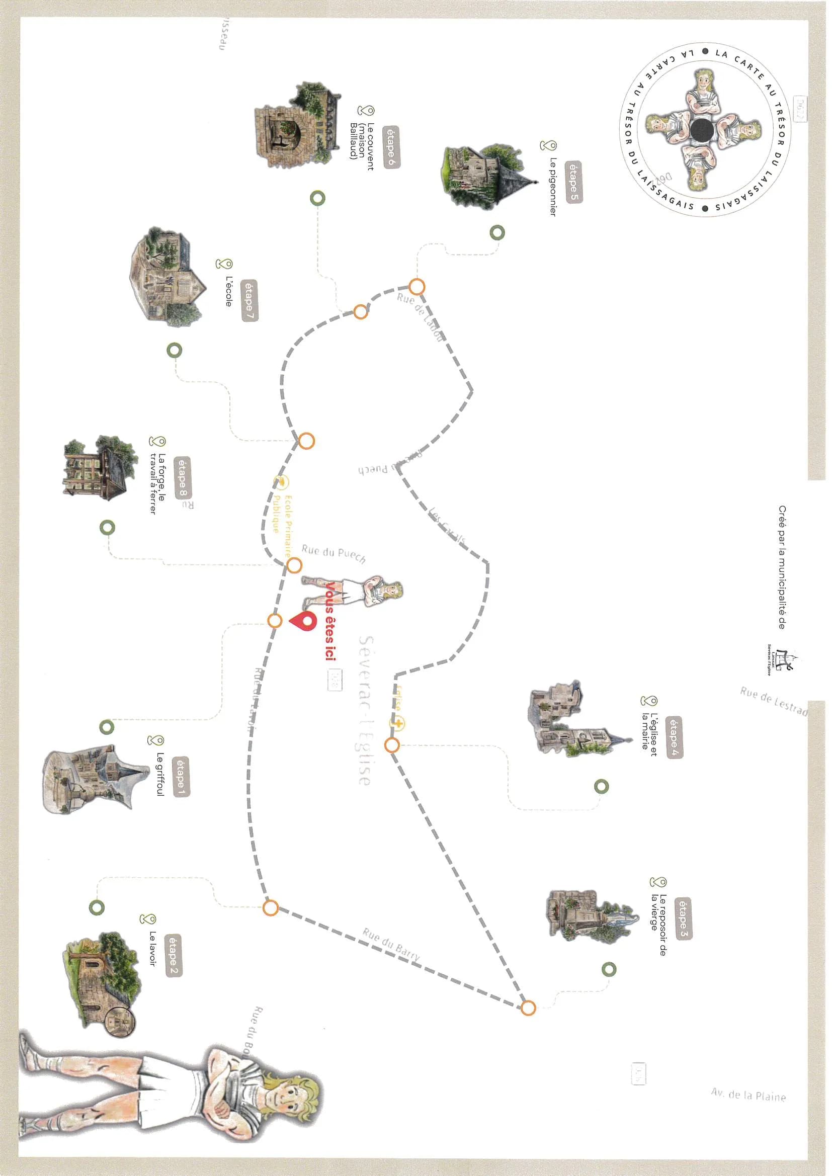 Carte au trésor de Sévérac-l'Église
