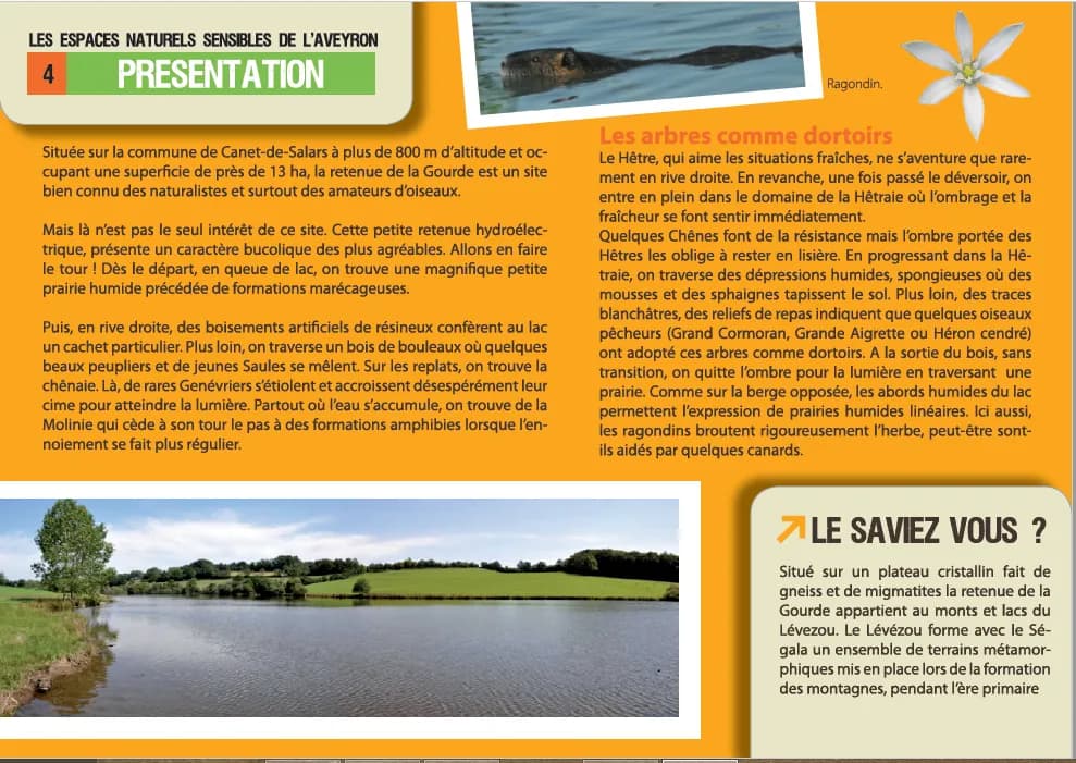 Observatoire du lac de la Gourde
