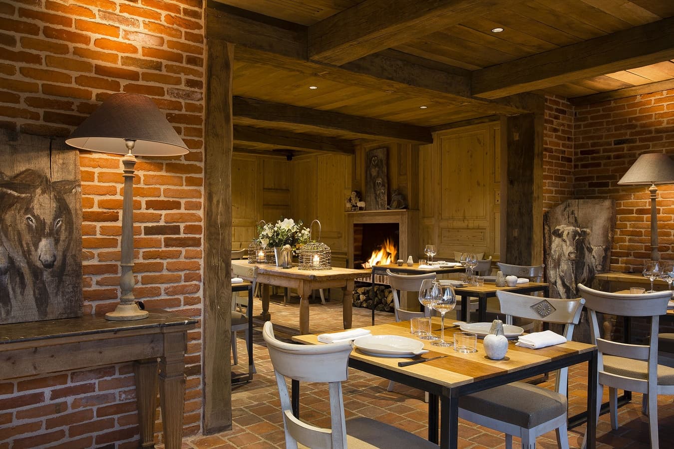 Dîner au coin du feu
