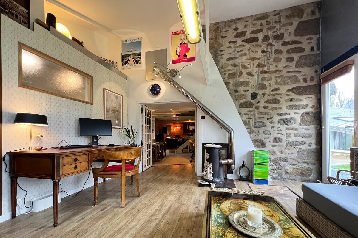 Maison en pierre, piscine et jardin proche mer - Montfarville - 10