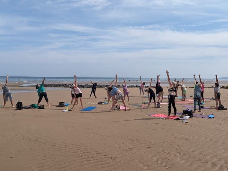 yoga plage