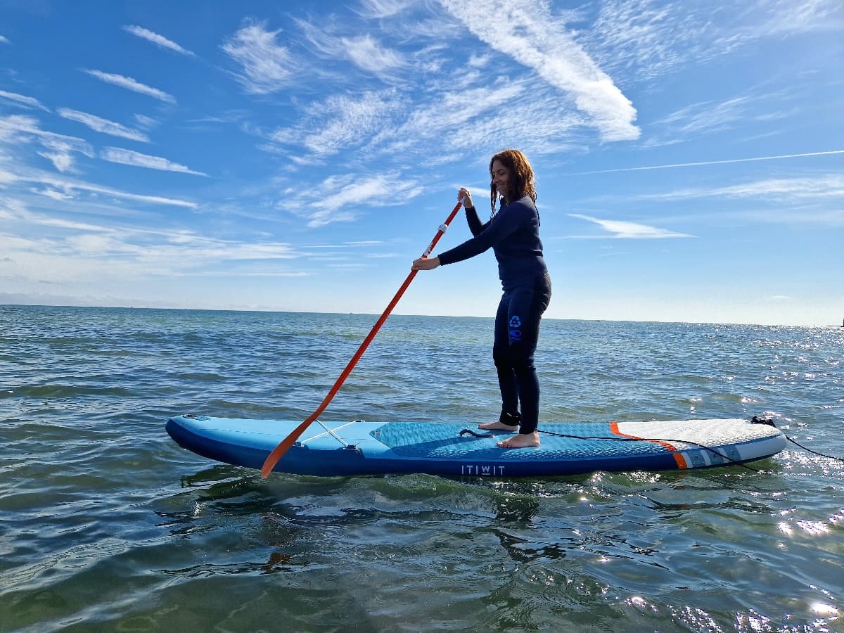 Balade en paddle en mer ou rivière