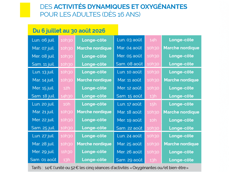 Activités oxygénantes Deauville Sportive