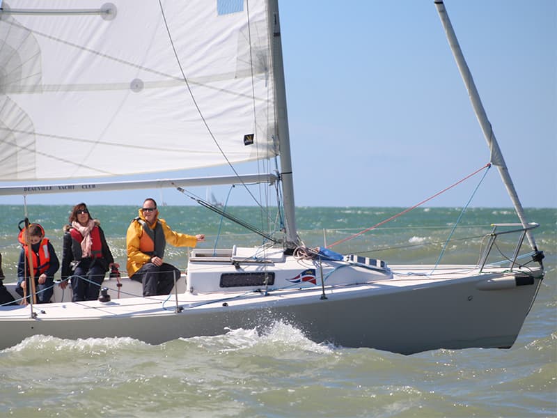 Balade voile J80 Deauville