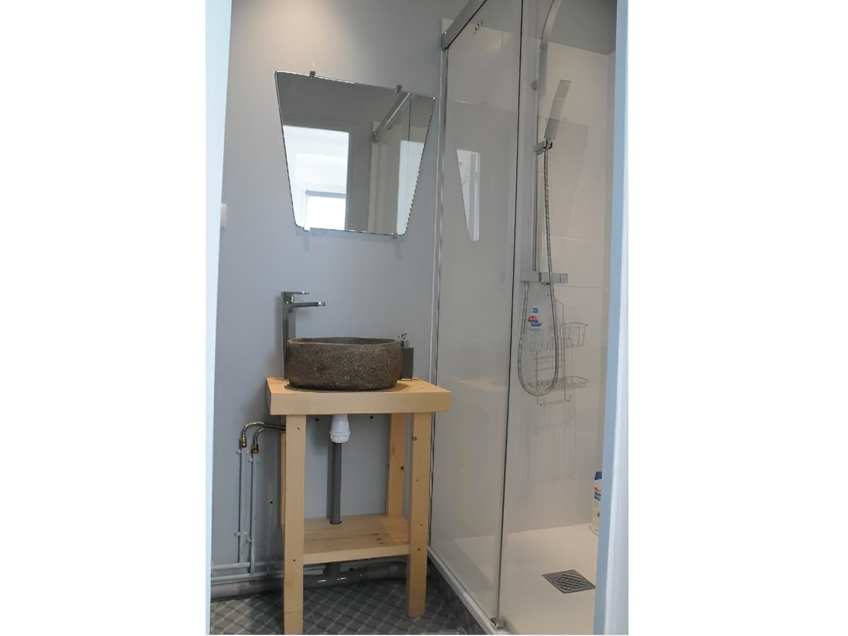 La salle de douche