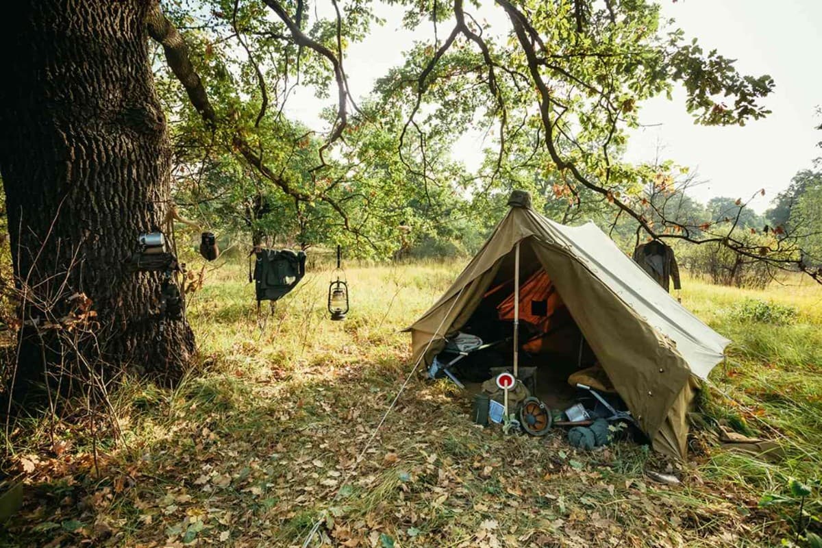 Bivouac sur le site
