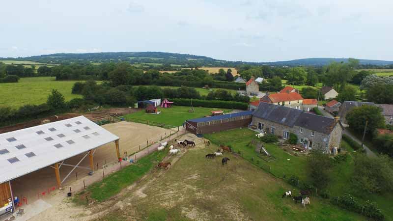 Bolleville_Ecurie Leseigneur_vue aérienne