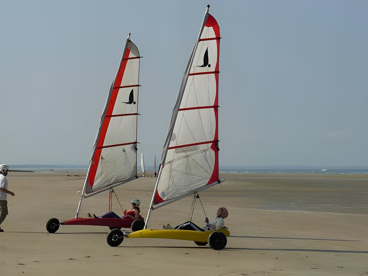 Char à voile - Ecole de char de Cabourg