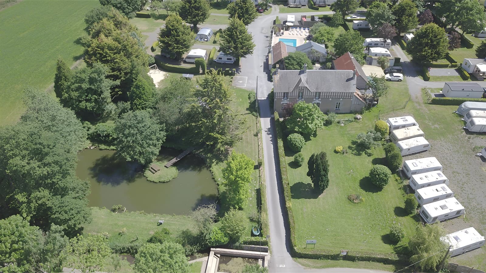 Vue aérienne - Camping Le Picard