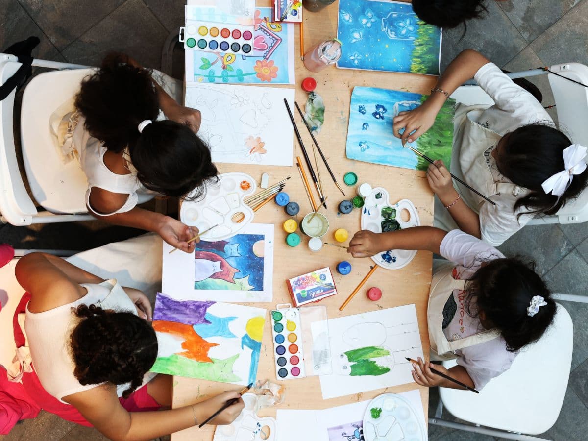 Enfants peinture