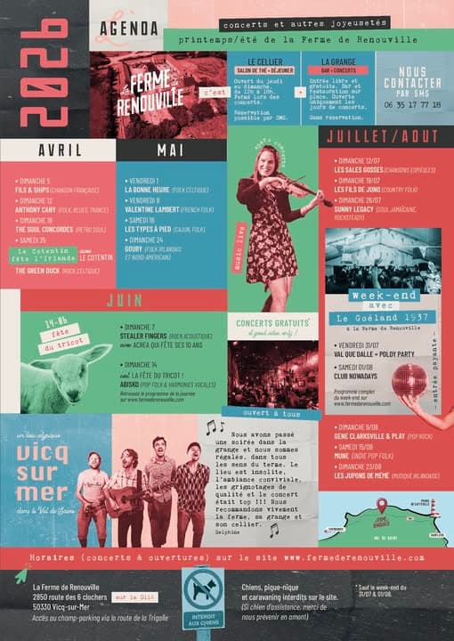 Ferme de Renouville programme 2026