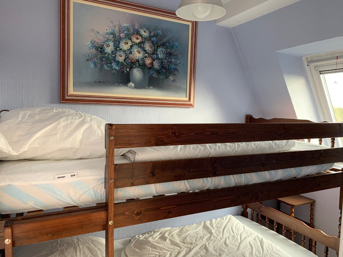 La chambre avec lits superposés