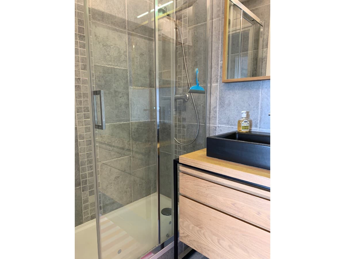 La salle de douche